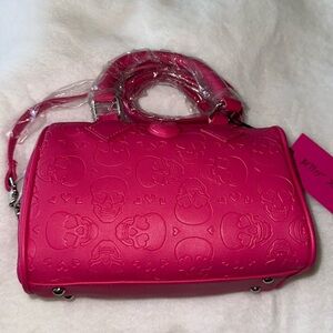 NEW Betsey Johnson Skull Barrel Handbag